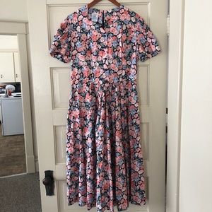 vintage laura ashley floral dress from the 80’s